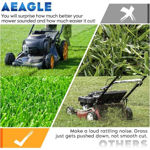 Aeagle 580244002 580244001 22 Inch Mulching Toothed Blade for Husqvarna HU550F HU550FH HU675FE HU700F HU700L HU725E HU725F HU725FH HU775H HU725AWD HU800H 22'' Deck Lawn Mower, High Lift, Blue ‼️used‼️