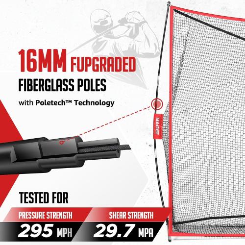 ZEALFEEL Golf Net, 10 x 7 ft Hitting Practice Set with Chipping Net | Foldable Mat, Silk Target, 8 Tees, 6 Balls & Carry Bag, For Backyard Driving, Chipping and Indoor or Outdoor Practice