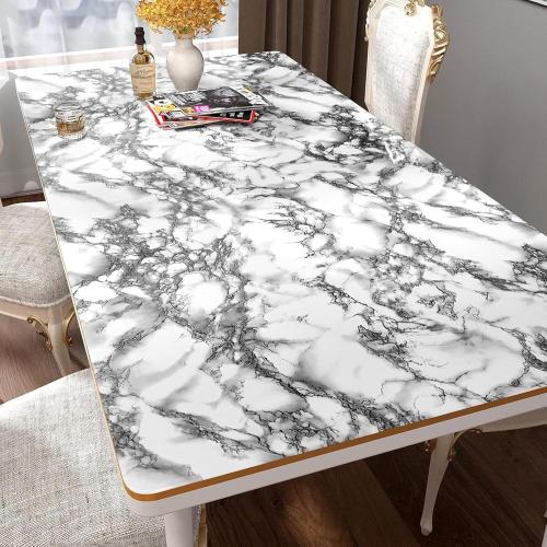 Yenhome Peel and Stick Countertops Waterproof Covers  Self Adhesive Marble Wallpaper Peel and Stick for Bathroom Kitchen Countertop Contact Paper Glossy Grey Marble Contact Paper for Cabinet