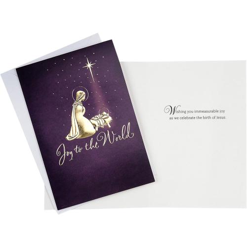 Hallmark Image Arts Religious Boxed Christmas Cards Assortment (4 Designs, 24 Christmas Cards with Envelopes)