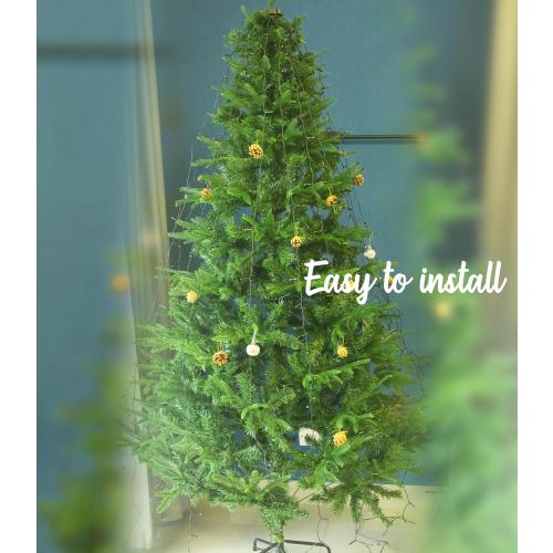 Cascading Twinkle Lights for Christmas Tree,400 LED Christmas Tree Lights with 8 Modes,6.6FT x 16 String Lights with Timer for Indoor Party Xmas Decorations(Warm White)