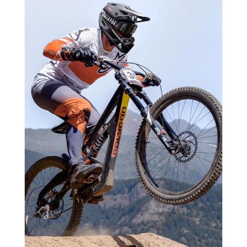 OutdoorMaster Full Face Mountain Bike Helmet for Men & Women-Two Removable Chin Pad Mountain Bike Helmet Grizzly, Ventilation Lightweight Racing Downhill DH BMX MTB Helmet