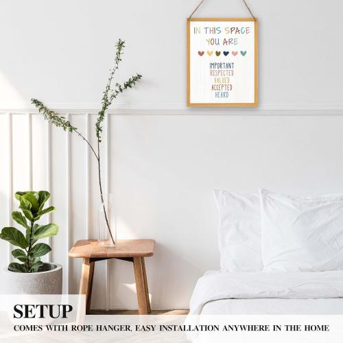 patcate Inspirational Motivational Classroom Wall Hanging Art Decor, Colorful Mental Health Therapy Office Decor, Counseling Office Must Haves (A03)