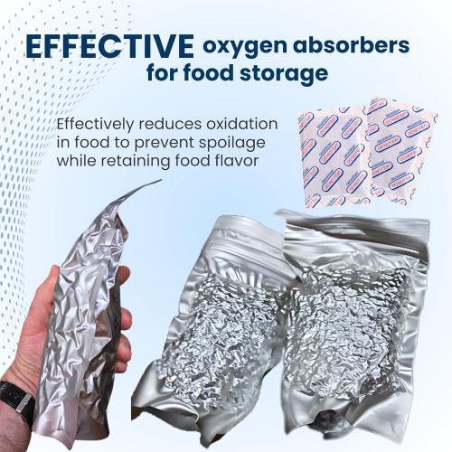 110 Pack Mylar Bags with Oxygen Absorbers - 10Mil Thick Mylar Bags For Food Storage and 400cc Oxygen Absorber, Variety Large Gallon, Quart, 1/2 Pint, Heat & Vacuum Zip Seal Food Bag