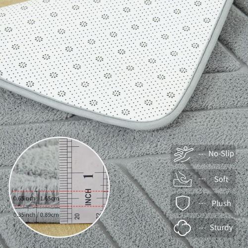 5x7 Grey Washable Area Rug for Bedroom Living Room, Modern Geometric Shag Non-Slip Rugs, Fluffy Plush Soft Memory Foam Carpet for Kids Boys Room Nursery Decor