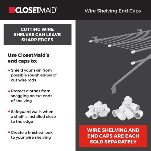 ClosetMaid 1396 Close Mesh Wire Shelf, 72 inch x 20-Inch