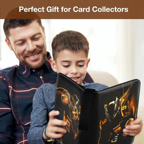 Football Card Binder,2025-2026 Sports Trading Card with Sleeves Holder Album,440 Pockets Rugby Card Holder Sheets Display Storage Protectors for Collectors Boys and Girls Gift