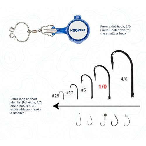 HOOK-EZE Fishing Knot Tying Tool | Protect from Fish Hooks | Tie Fishing Knots Easily | Cool Gadgets for Fishermen | Ice Fly Fishing | Fishing Accessories for Beginner Anglers | Nail Knot Tool