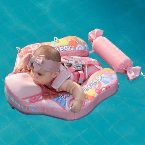 Mambobaby Float with Canopy Non Inflatable Baby Float for 3-24 Months