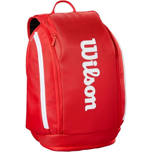 Wilson 2025 Super Tour Red Tennis Racket Bags - Red/White