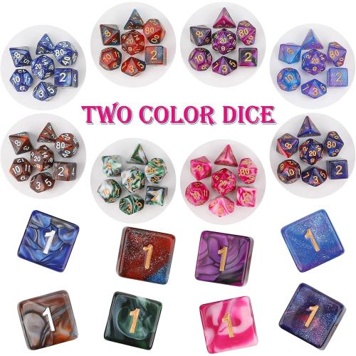 DND Dice Set, 25 X 7 Polyhedral Dice (175 Pieces) for Dungeons and Dragons DND RPG MTG Table Game D4 D6 D8 D10 D12 D20 25 Colors Dice with 1 Large Flannel Bag