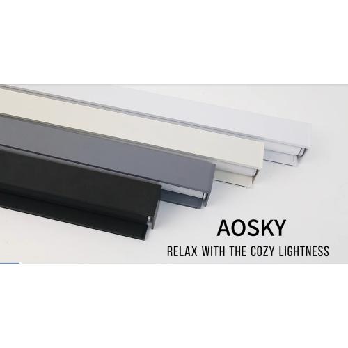 AOSKY Light Filtering Roller Shades Cordless Blinds for Windows, Free-Stop Shades with Valance, 99% Blackout, Thermal Insulated Fabric, UV Protection, Natural Woven Blinds（20 W x 72 H, White）