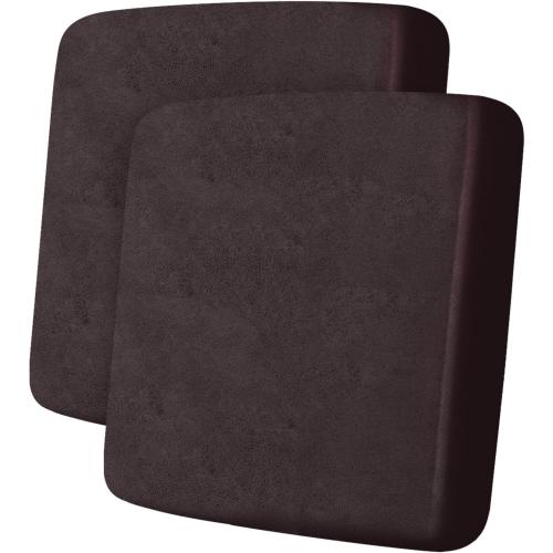 Leather Look Couch Cushion Covers Sofa Seat Slipcovers Sets Couches Furniture Protector for Sectional Armchair Loveseat Pets Kids Stretch Spandex Fabric (2 Cushion Loveseat, Chocolate)