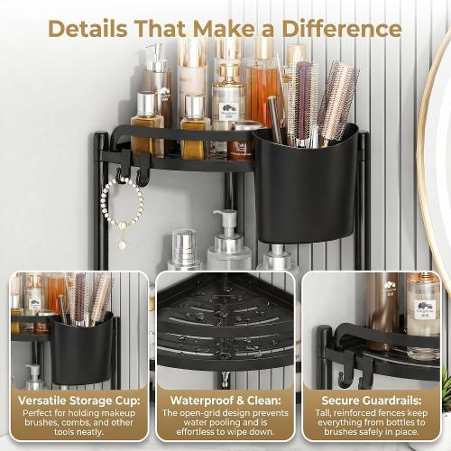 ZVZM Bathroom Counter Organizer, Vanity Countertop Storage