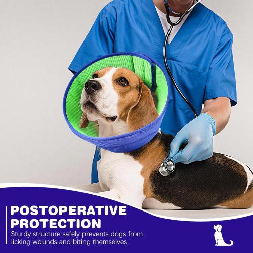 Soft Dog Cone Collar Alternative, Comfortable Cones for Medium Large Dogs to Stop Licking After Surgery, Comfy Elizabethan Collars, Neuter Recovery Ecollars of Shame Alternatives