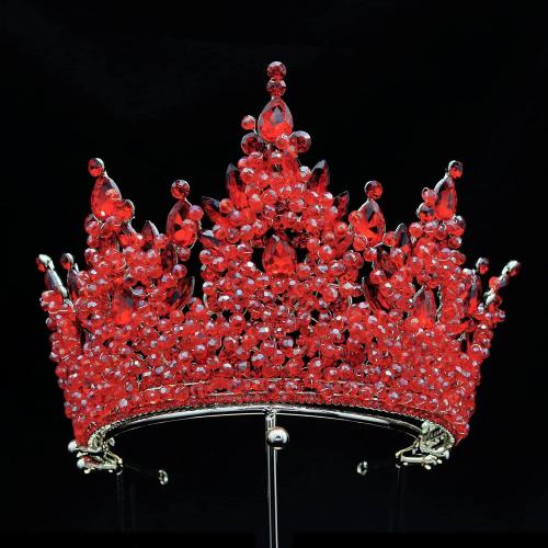 Large Tiaras and Crowns for Women Crystal Tall Pageant Crowns Rhinestone Royal Queen Headband Princess Quinceanera Headpieces for Wedding Birthday Prom Party Costume Cosplay