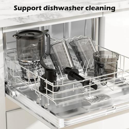 Juicer Machines with 5.8 Large Chute, 2-in-1 Cold Press Juicer for Whole Vegetables Fruits 400W, Masticating juicer Easy to Clean Juice Extractor Machine for Making Nut Mike, Juice, Premium Gray