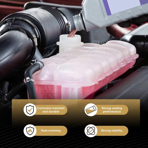 Partsflow Engine Coolant Reservoir Expansion Tank W/Cap For 2006-2010 Ford Explorer For 2006-2010 Ford Explorer Sport Trac For 2006-2010 Mercury Mountaineer 603-055