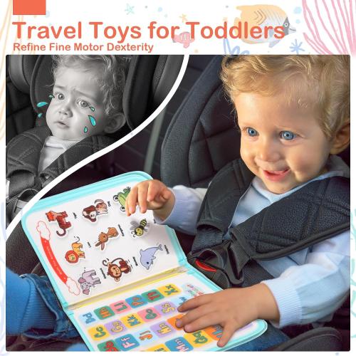 Teefrye Toddlers Busy Board Montessori Toys for Old 1-3 Year Girl Busy Book