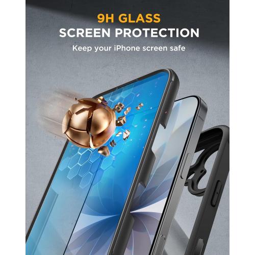 Miracase for iPhone 17 Case 6.3'', Full-Body Bumper Military Drop Protection Outdoor Phone Case