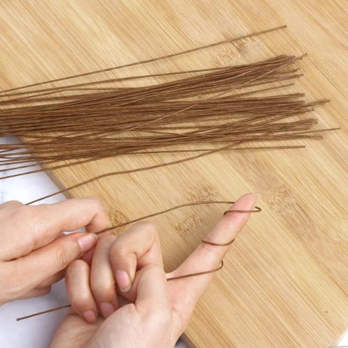 Decora 24 Gauge Brown Floral Wire 16 inch,50/Package