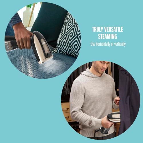 Conair Handheld Garment Steamer for Clothes, Turbo ExtremeSteam 1875W Fabric Steamer, Portable Handheld Design, Strong Penetrating Steam, Amazon Exclusive, Black