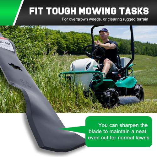 134149 Mulching Blades for Craftsman 42 inch Mower Blade LT2000 LT1000 YS4500 Replace 422719 532134149 Husqvarna Poulan Pro 42'' Deck Riding Lawn Mower 5 Point Star (2 Pack)