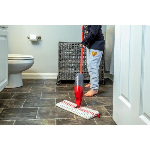 O-Cedar ProMist MAX Microfiber Spray Mop Removes 99% of Bacteria with just Water, Features 1 Extra Refill