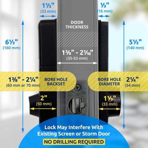 LOCKSTAR® Smart Door Lock • Keyless Entry Deadbolt Door Lock