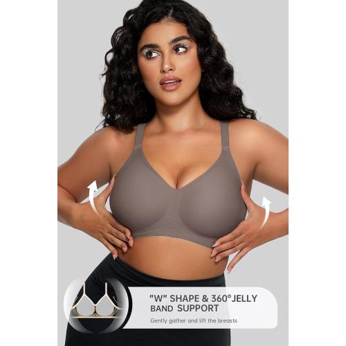 Size L OEAK Women Comfortable Push Up Bras Wireless Seamless Full Coverage Bralette Buttery Soft Everyday Tshirt Bra Convertible Bra
