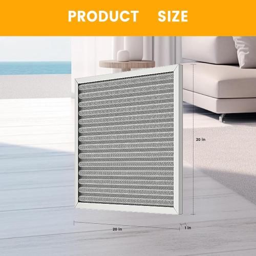 20x20x1 HVAC Furnace Air Filter, Lasts a Lifetime, Washable, the Last HVAC Filter You Will Ever Buy, Breathe Safely at Home or in the Office,Merv 8,Actual Size:19.5x19.5x0.82 Inch)