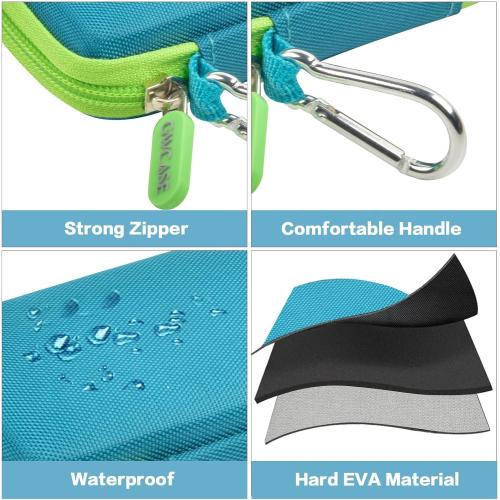 Box only Color Blue and green Hard Case Compatible with SanDisk 1TB 2TB 4TB 500GB 8TB Extreme Portable SSD - Up to 1050MB/s - USB-C, USB 3.2 Gen 2 External Solid State Hard Drive Storage Holder for Cables-Green (Box Only)