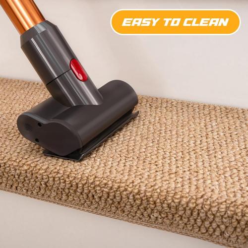Bullnose Carpet Faux Sisal Stair Treads | Set of 14 | Stair Treads for Wooden Steps Indoor Anti Slip Braided Staircase Protector Pet Friendly Rugs Covers 9.44 X 29.5x 1.9,Golden