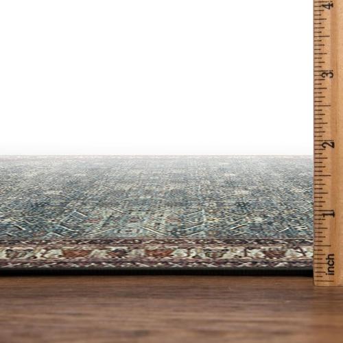 Keen Home Design 30x144 Rug - Machine Washable Runner with Non-Slip Backing, Ideal for Hallway, Entryway, Kitchen, Laundry Room - Vintage, Easy Clean, Durable, Low Pile Rug - (2'6 x 12')
