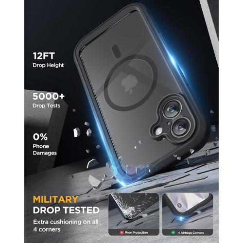 Miracase for iPhone 17 Case 6.3'', Full-Body Bumper Military Drop Protection Outdoor Phone Case