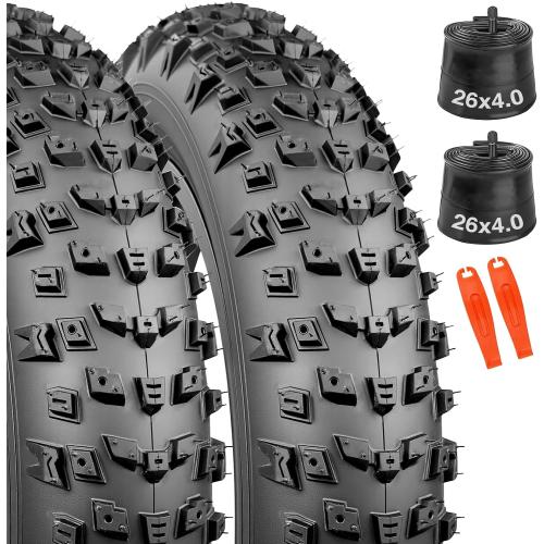 WEEROCK Inch Bike Fat Tires, 20/26 x 4.0in E Bike Snow Tire with/Without Inner Tubes, Off-Road Tread Heavy Duty Foldable Replacement for 20 Electric Bike, Fat MTB Tire Snow Bikes ‼️product comes with mild dust‼️
