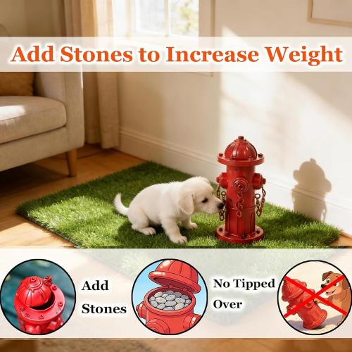 7.8 H Metal Potty Training Fire Hydrant for Dogs to Pee On Indoor or Outdoor