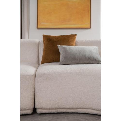 DEZENE Throw Pillow Cases 16x16 Golden Brown: 2 Pack Cozy Soft Velvet Square Decorative Pillow Covers for Farmhouse Home Decor