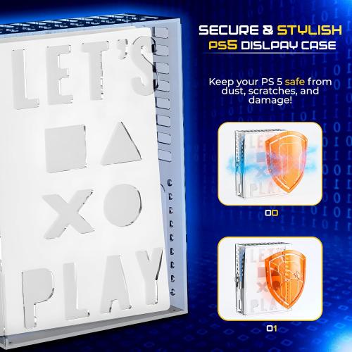 Skywin PS5 Console Lock Box for Parents - Manage Kids Playtime with Acrylic Display Case for PlayStation 5 - Secure Locking Box for PS5, Slim & Pro - Supports Healthy Screen Habits