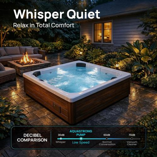 Aquastrong Spa Pump, 2HP Dual Speed Hot Tub Pump, 56 Frame, Up to 9,246 GPH, 115V Durable Motor, Easy Installation, Compatible with Most Hot Tubs & Spa Systems
