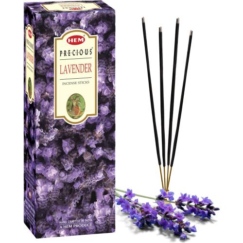 6 Pack....HEM Lavender Incense Sticks – Pack of 120 | Hand-Rolled in India | Soothing Floral Aroma for Relaxation, Stress Relief, Meditation, Yoga, Prayer & Home Fragrance