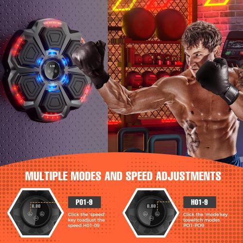 2026 Professional - Grade Music Boxing Machine: 9 Intelligent Training Modes, Ultra - Stable Bluetooth Connectivity, and Two Ergonomic Fist Gloves for an Immersive Fitness Experience