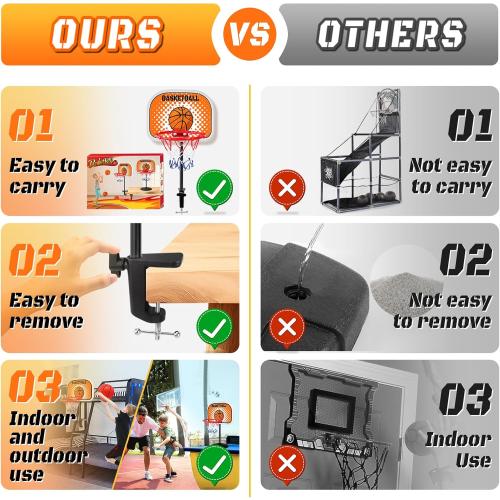 Toddler Basketball Hoop Indoor, Basketball Hoop for Kids Mini Kids Hoops for Outdoor Indoor Goal for Sport Toys Christmas Birthday Gift