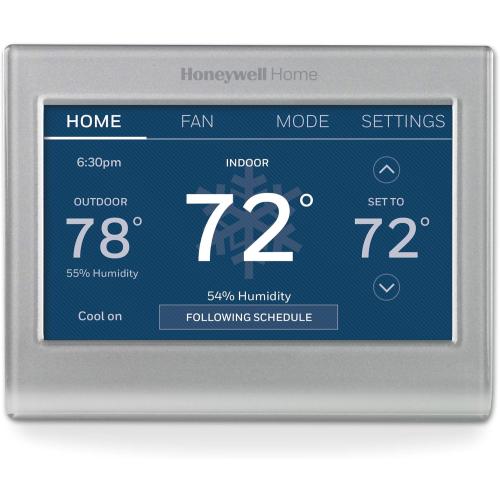 Honeywell Home RTH9585WF1004 Wi-Fi Smart Color Thermostat, 7 Day Programmable, Touch Screen, Energy Star, Alexa Ready, Gray