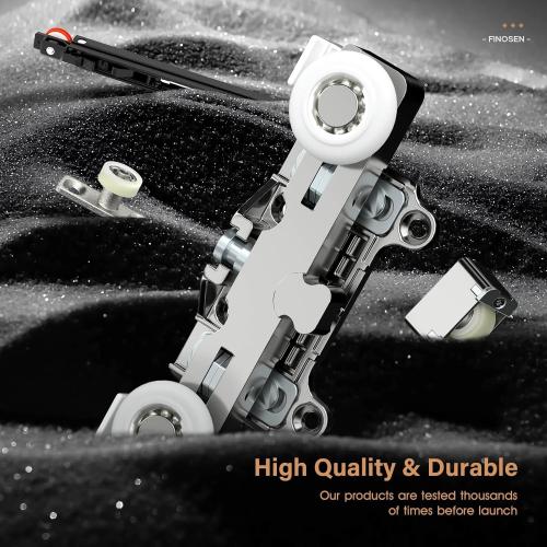 48inch Concealed Sliding Barn Door Hardware with Soft Close Mechanism, Wall Mount System, Fit MIN Opening Width 40in, Invisible Floor Track, Aluminum(Door is not Included)