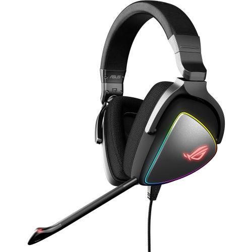 ASUS Gaming Headset ROG DELTA | Headset with Mic and Hi-Res ESS Quad-DAC | Compatible Gaming Headphones for PC, Mac, PS4, Xbox One | Aura Sync RGB Lighting