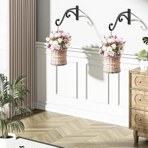 Plant Hook Hanging Plant Brackets - 2 Pack 10 Inch Plant Hanger.