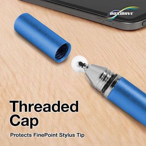 BoxWave Stylus Pen Compatible With ONN Tablet (8 in) - FineTouch Capacitive Stylus, Super Precise Stylus Pen - Lunar Blue