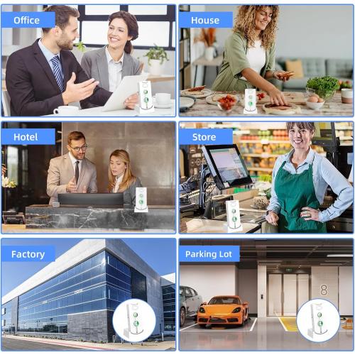 2 Way Intercoms Wireless for Home Office,Portable Room to Room Long Range Intercom System with Charging Base, Long Standby Time 5 Level Volume Adjustment,38 Ringtones Adjustment (3 Pack)