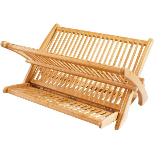 Totally Bamboo Eco Collapsible Bamboo Dish Drying Rack